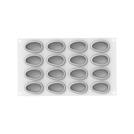 mango trompe l'oeil mold in platinum silicone