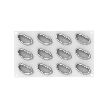 Pistachio trompe l'oeil silicone mold x12 - Silikomart
