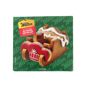 Santa's sleigh cookie cutter set