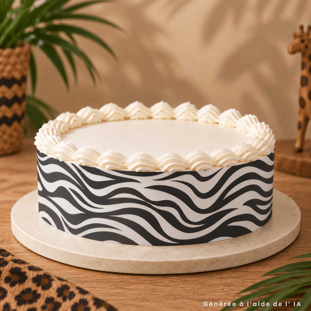 Zebra cake outline