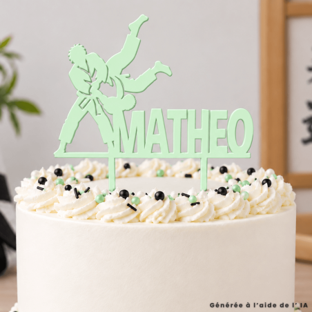 'Merci' cake topper for teacher's cake, avail. in 17 colours
