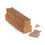 Silikomart plush log mold with chocolate tip