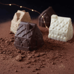 3D silicone Christmas village mold for individual cakes
