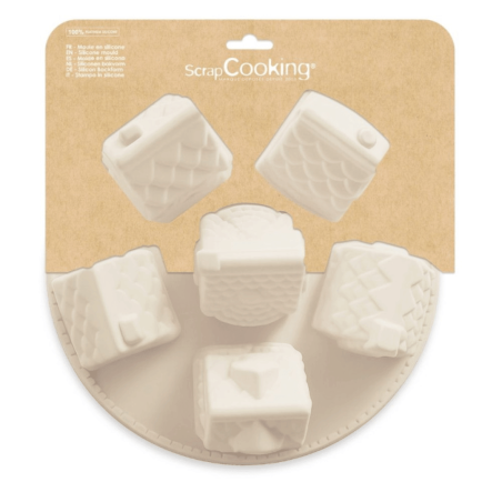 3D silicone mold Christmas chalet scrapcooking