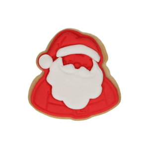 Wilton santa claus head cookie cutter with stamp - 7.5 cm