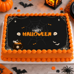 Edible halloween cake decoration