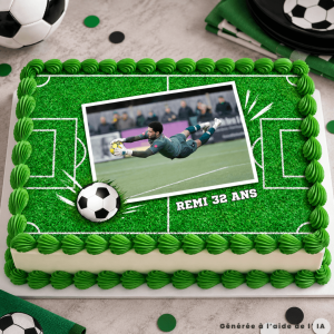 Football sugar sheet to personalize A4