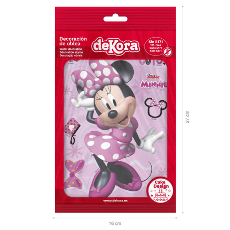 Pre-cut Minnie cake silhouette