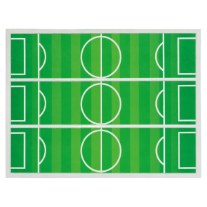 Football outline for cake