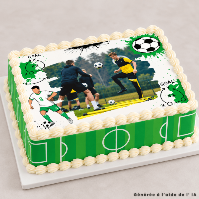 Personalized football theme cake decoration kit