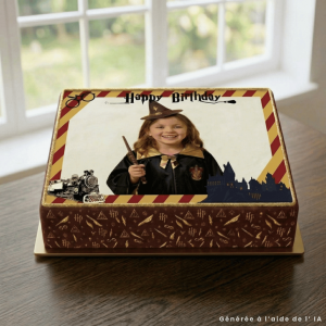 Edible photo of the wizarding school A4 to personalise