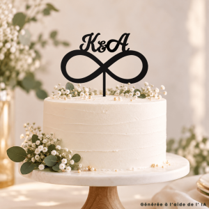Cake Topper Wedding Infinity Sign to personalize inexpensively