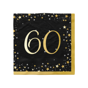 16 60th birthday napkins