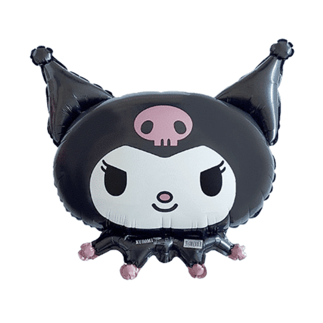 giant 77cm Kuromi helium-filled balloon, perfect for a Hello Kitty birthday
