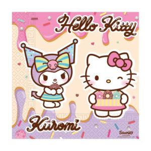 20 Hello Kitty Kuromi paper napkins