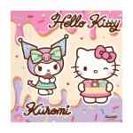 20 Hello Kitty Kuromi paper napkins