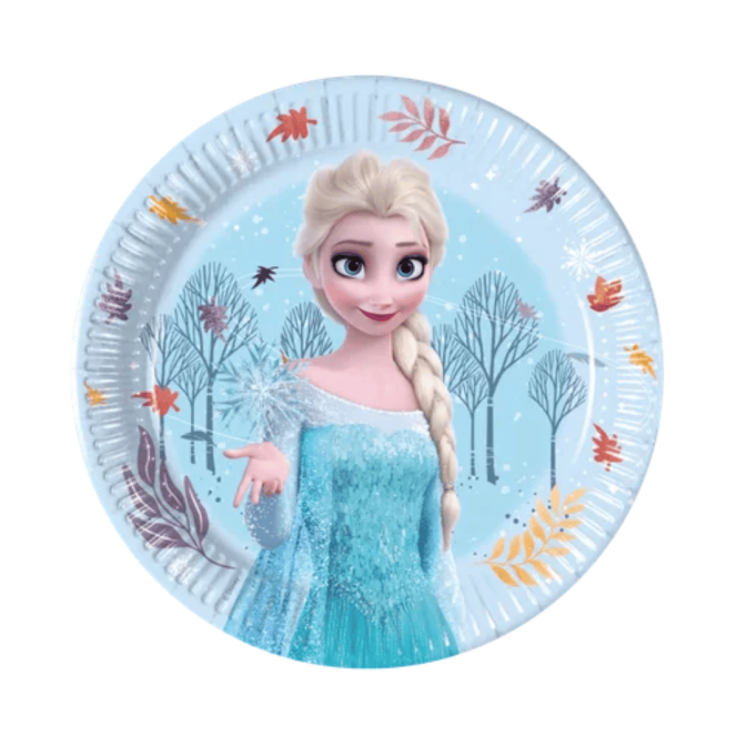 Frozen birthday paper plates, 19.5 cm