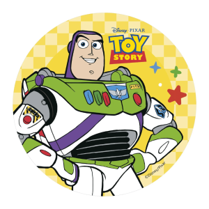 Buzz Lightyear wafer disc decoration for a 20cm cake