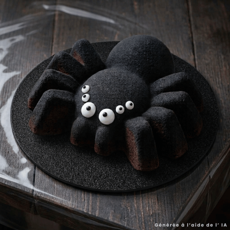 Halloween spider cake decoration - around the cake