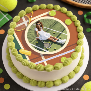 Edible photo tennis round 20 cm
