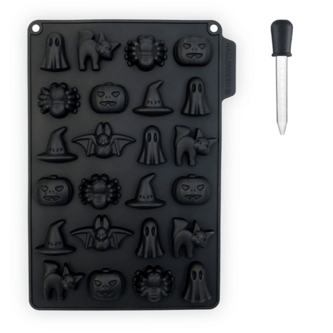 Halloween candy mold with pipette, Cecoa Paris