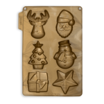 silicone mold for individual Christmas cakes