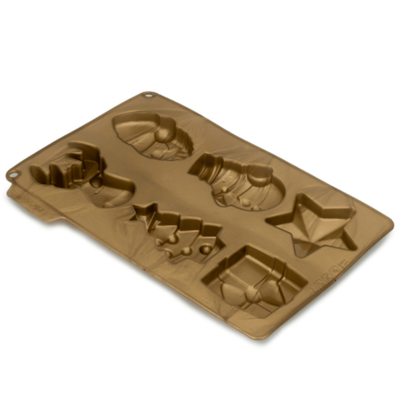 silicone mold for mini Christmas cakes
