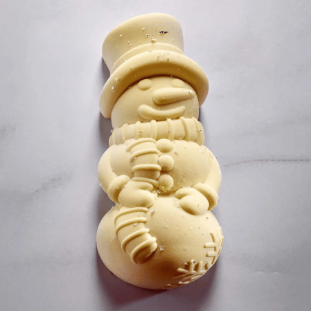 Christmas log snowman Pavoni Italia