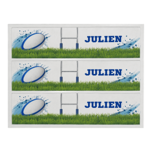 Rugby cake outline to personalize