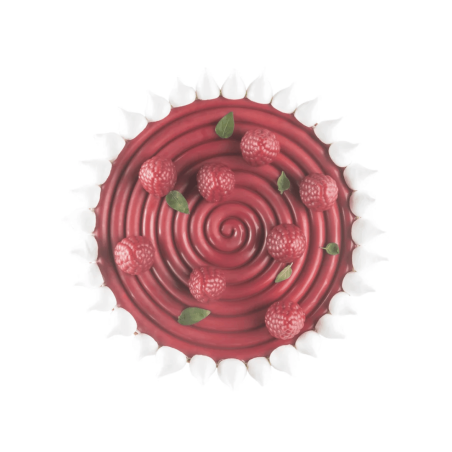 Trompe l'oeil cake decoration with forest fruits - Pavoni Italia