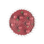 Trompe l'oeil cake decoration with forest fruits - Pavoni Italia