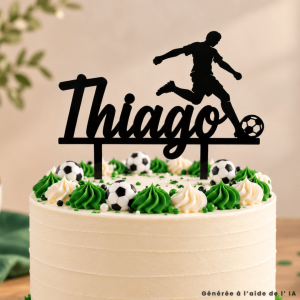 Cake Topper customizable football player - colors of your choice
