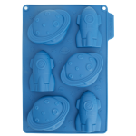 silicone mold for space-themed birthday cakes