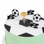 football birthday cake candle decorations