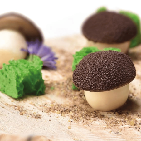 Mushroom trompe l'oeil with 3D mold PAVONI
