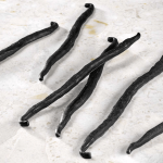 trompe l'oeil pastry in the shape of vanilla pods