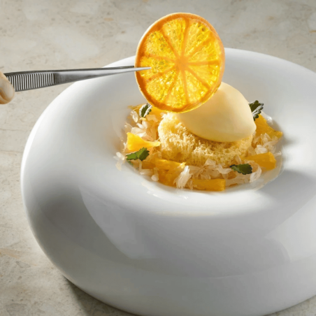 Trompe l'oeil lemon slice for cake decoration - pavoni