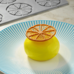 individual dessert decoration lemon slice