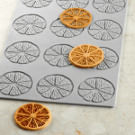 peacock citrus silicone mold italy - lemon washers