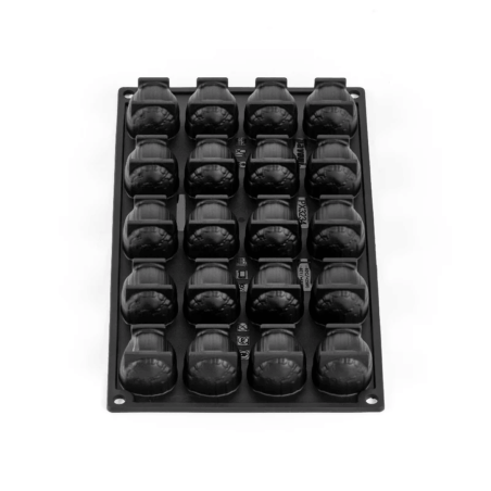 Hazelnut trompe l'oeil pastry mold - 20 cavities