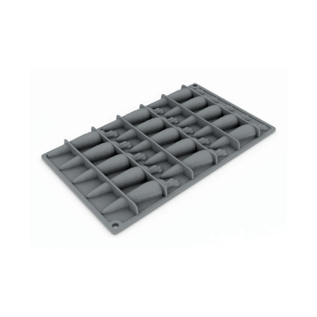 silicone mold for 20 carrot trompe l'oeil cakes