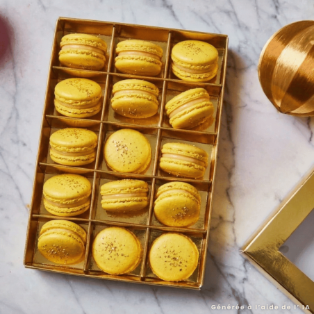 Funcakes gold macaron box