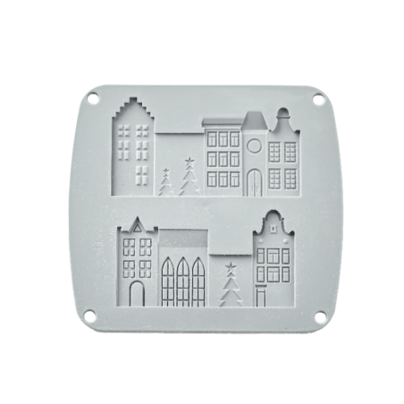 Christmas village silicone mold