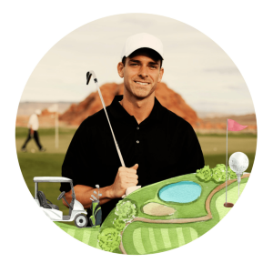 Edible photo Golf round 20 cm