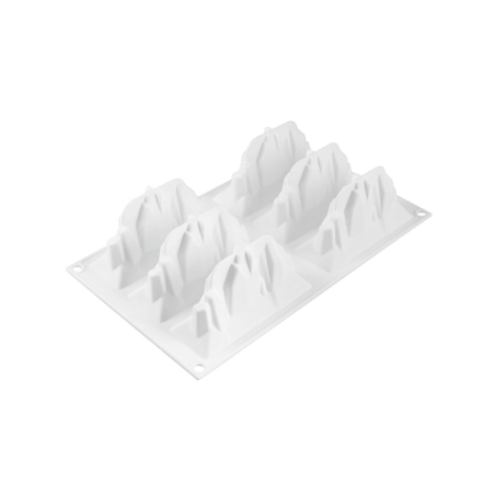 Silikomart Dolomiti mold for 6 Christmas logs