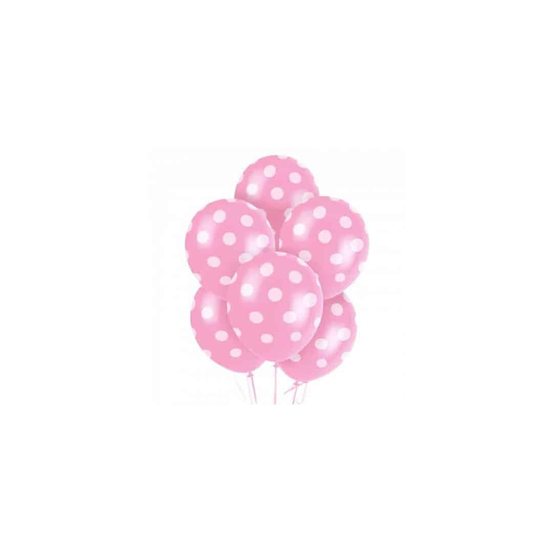 pink-polka dot balloons