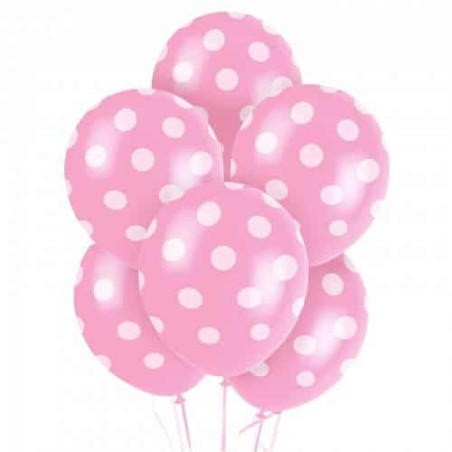 pink-polka dot balloons