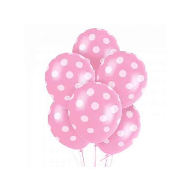 pink-polka dot balloons