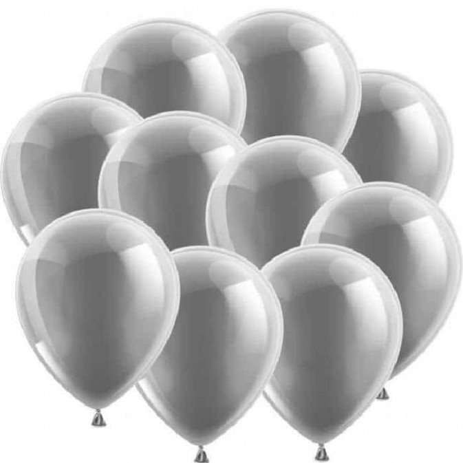 Mother-of-pearl-silver balloons