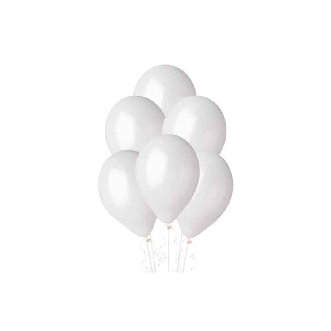 white balloons
